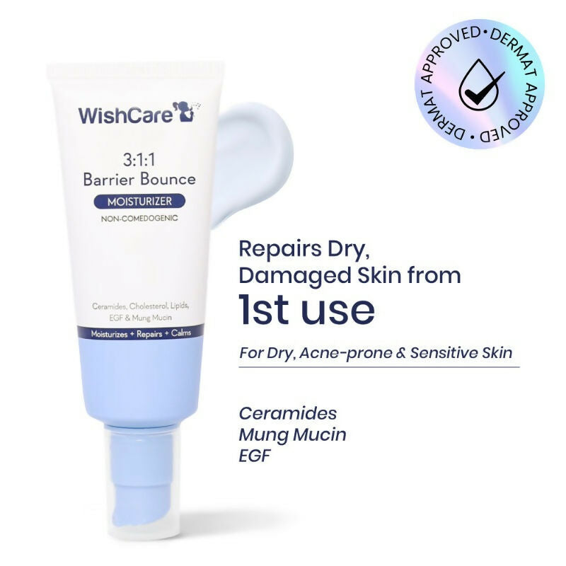 Wishcare 3:1:1 Barrier Bounce Moisturizer with Non-Comedogenic  Grab2Buy Wishcare Grab2Buy