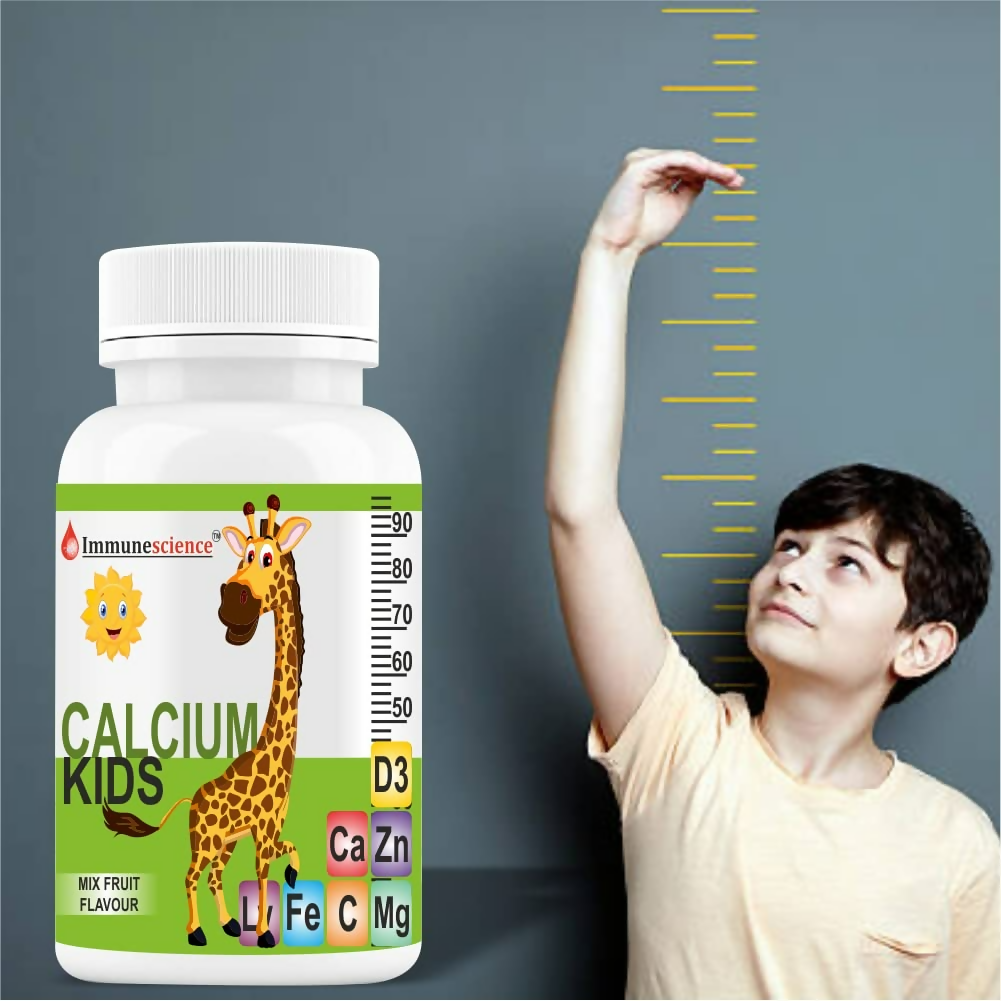 Immunescience Calcium With Vitamin D3 (Vitamin D) Tablets For Kids 