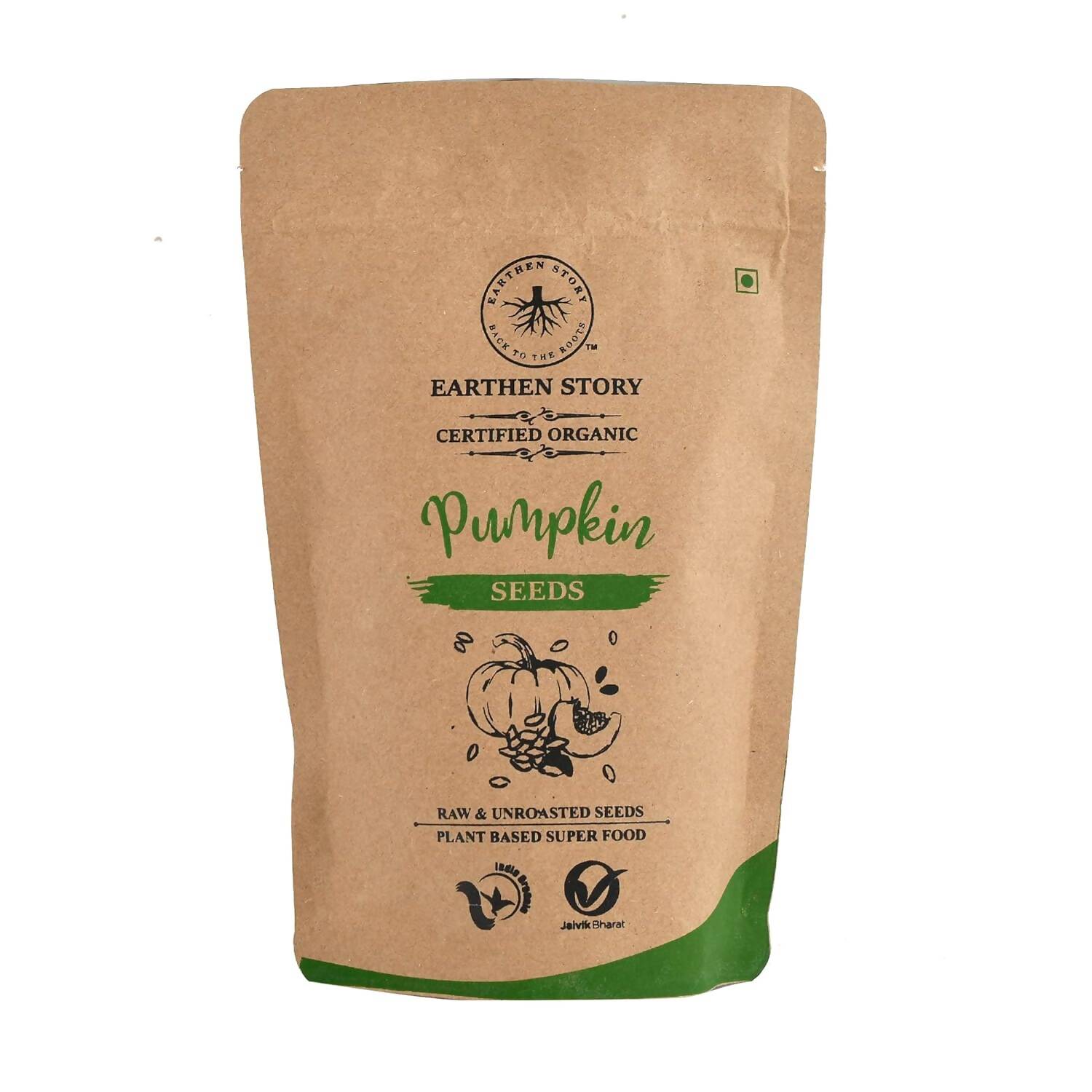 Earthen Story Certified Organic Raw Pumpkin Seeds 