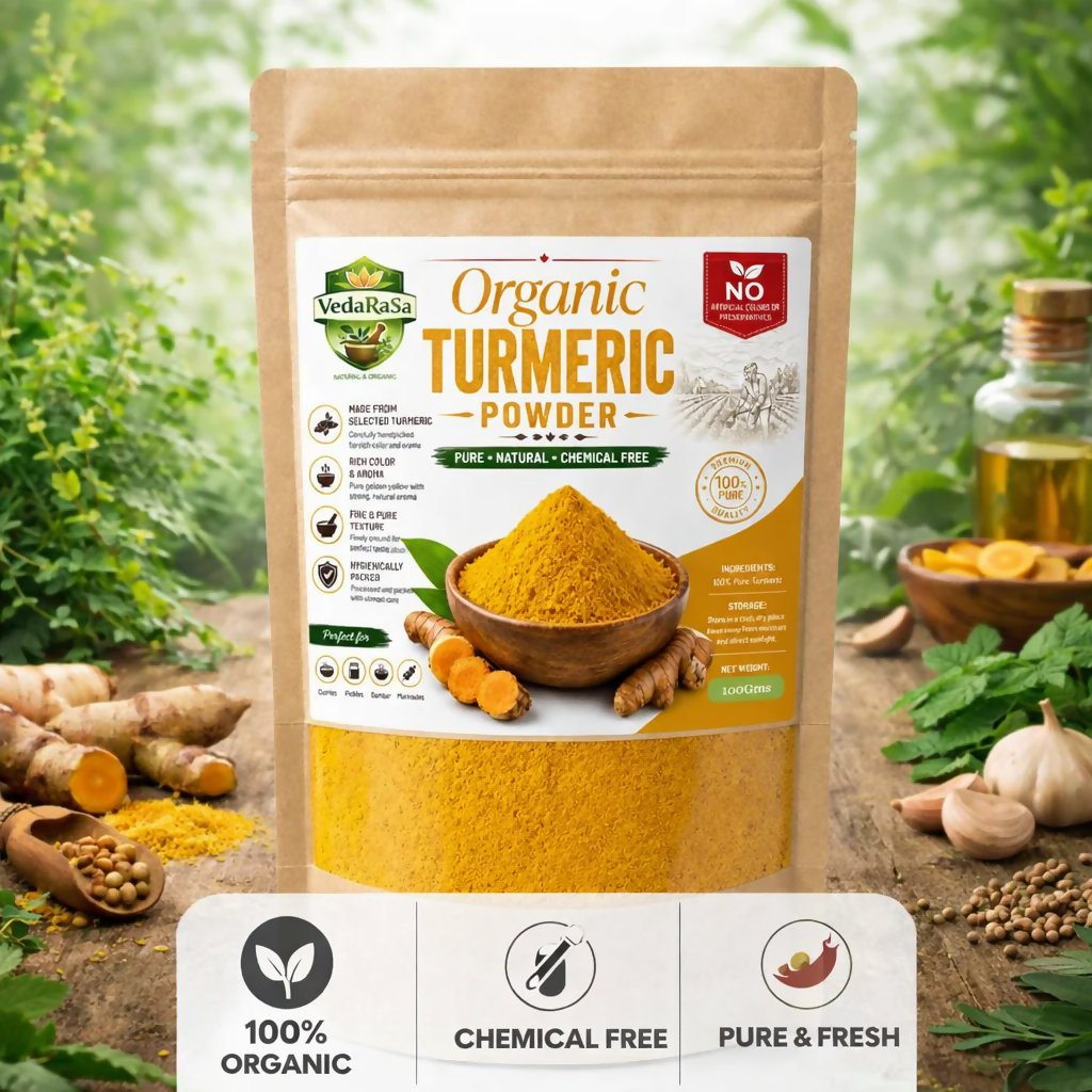 VedaRasa Organic Turmeric Powder Premium Quality  Grab2Buy VedaRasa Grab2Buy