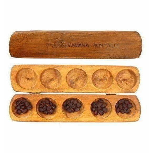 Ancient Living Vamana Guntalu / Pallanghuzi / Mancala wooden Board Game  Grab2Buy Ancient Living Grab2Buy