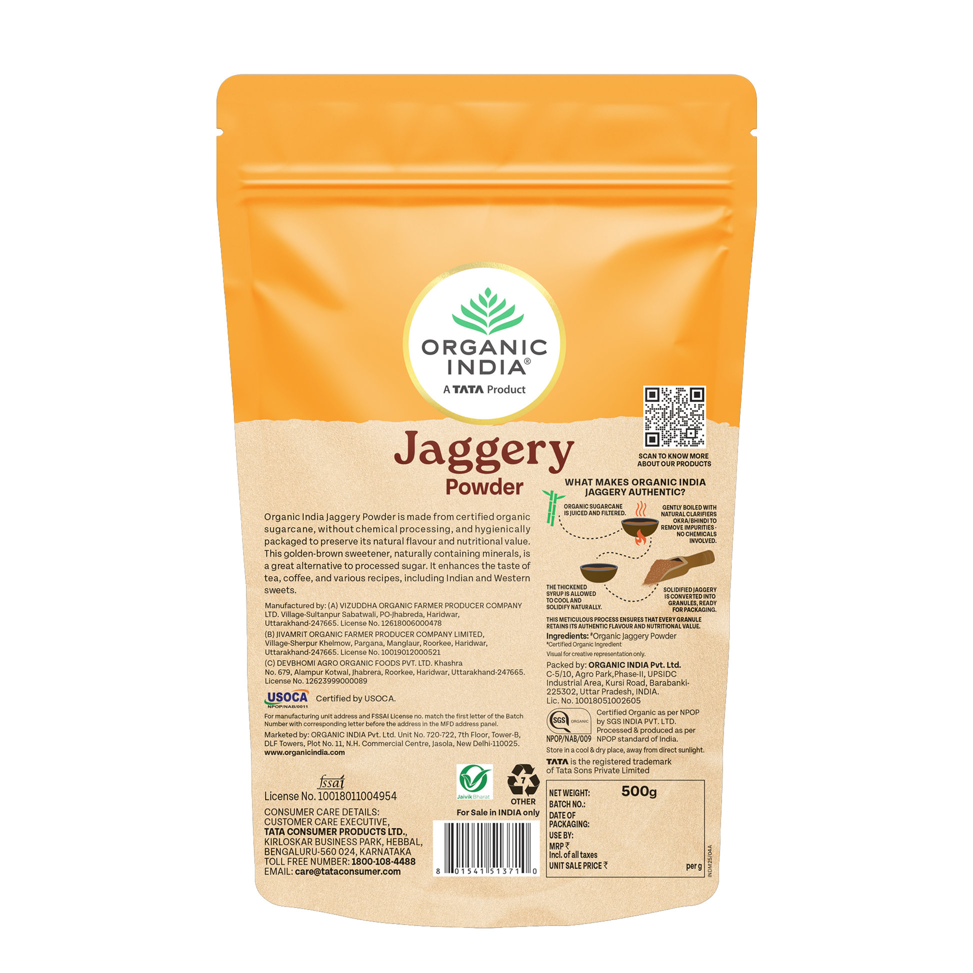 Organic Jaggery Powder 