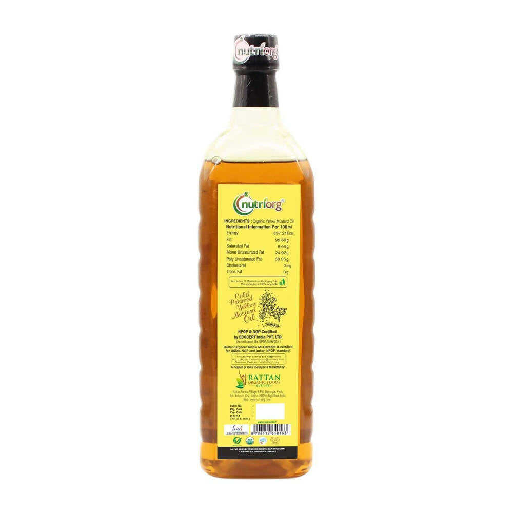 Nutriorg Organic Yellow Mustard Oil - Grab2buy