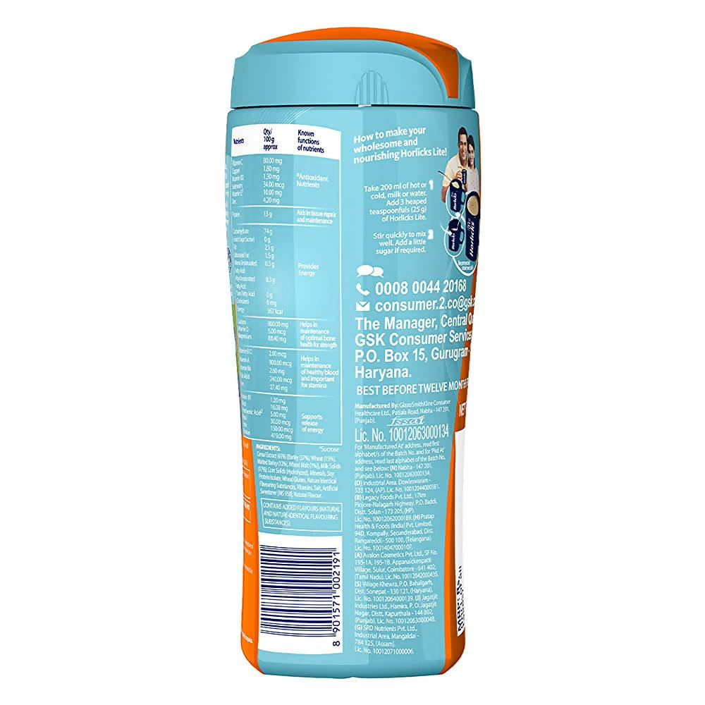 Horlicks Lite Health & Nutrition Drink - Grab2buy