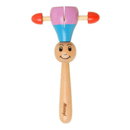 Matoyi Maraca Wooden Baby Rattle - Grab2buy