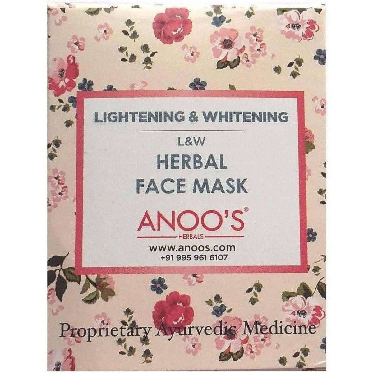 Anoos Herbal Lightening and Whitening Face Mask 