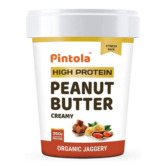 Pintola High Protein Creamy Peanut Butter with Organic Jaggery 