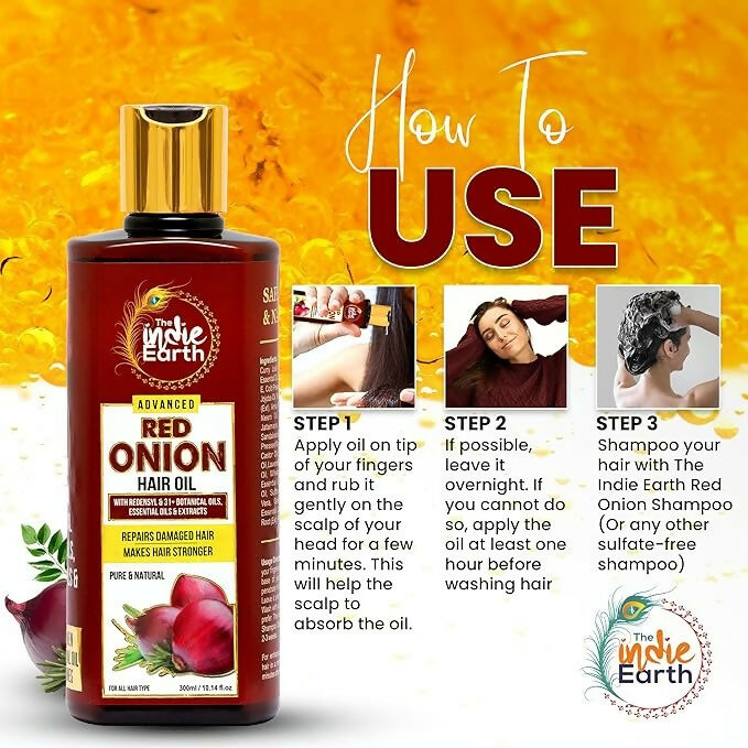 The Indie Earth Advanced Red Onion Oil  Grab2Buy The Indie Earth Grab2Buy