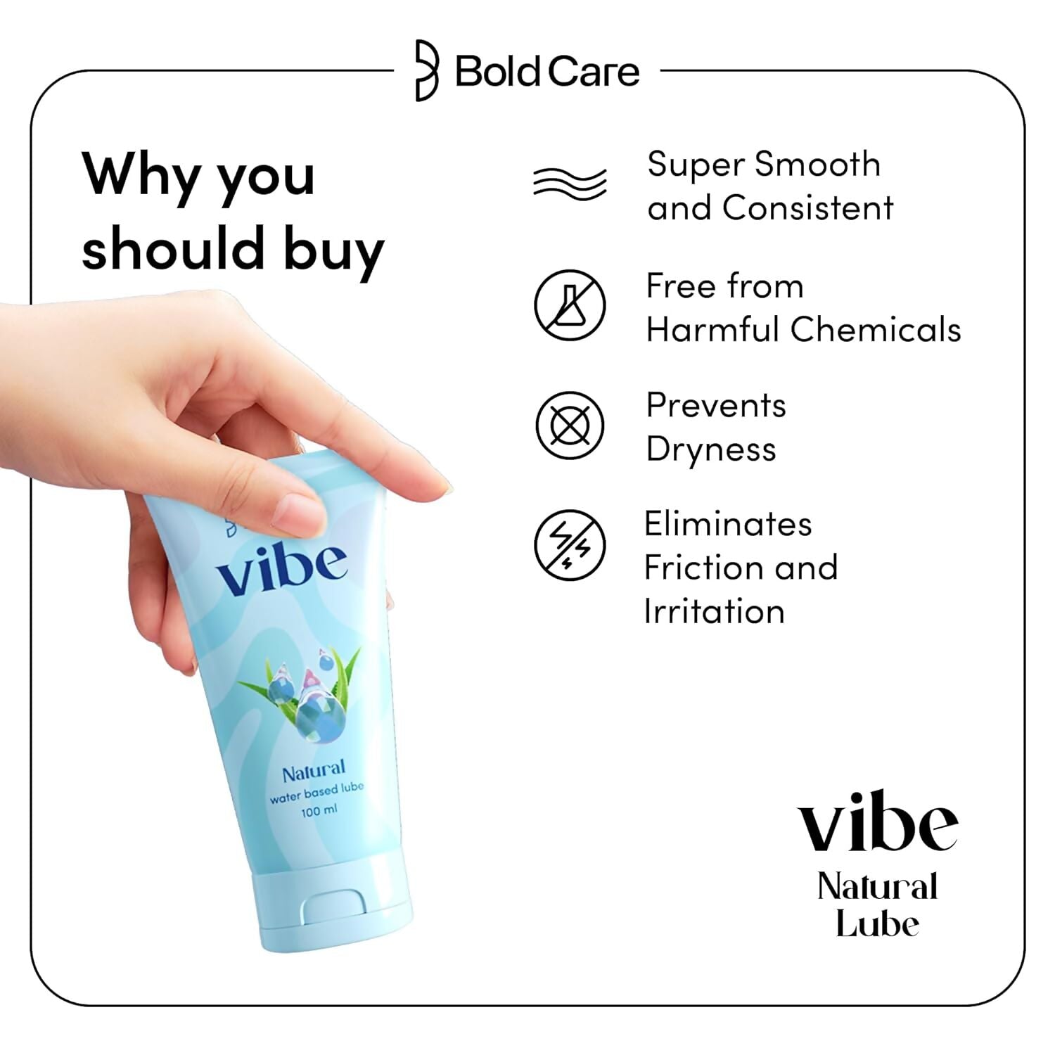Bold Care Vibe - Natural Aloe Vera Gel 