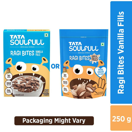 Tata Soulfull Ragi Bites Vanilla Fills Breakfast Cereal - Grab2buy