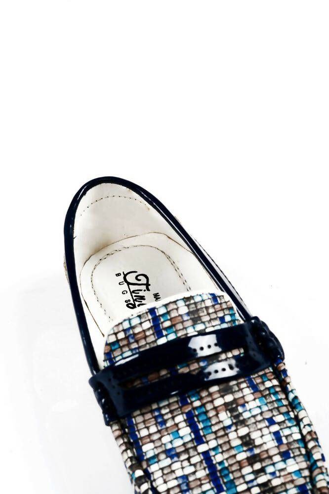 Tiny Bugs Boys Printed Slip Ons Loafers - Blue  Grab2Buy Tiny Bugs Grab2Buy