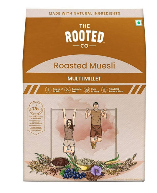 The Rooted Co Roasted Muesli Multi Millet - Grab2buy