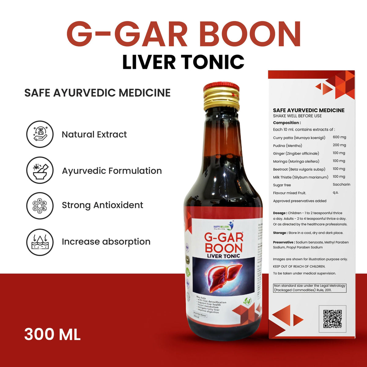 HappyMillions G-Gar Boon Liver Tonic 
