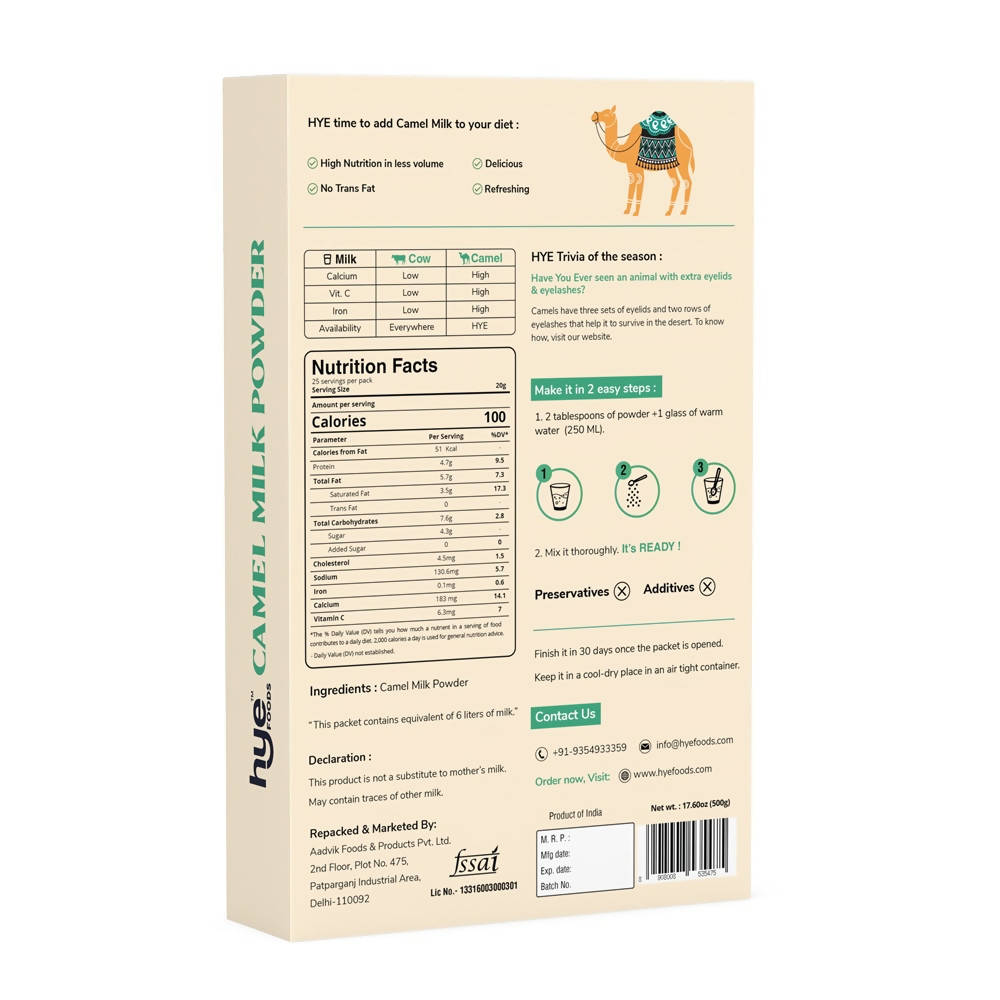 Aadvik Hye Foods Camel Milk Powder