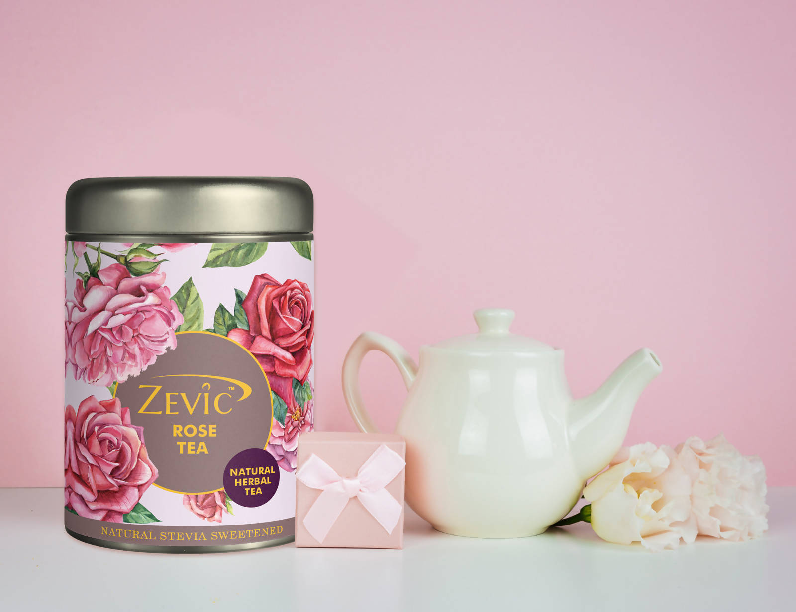 Zevic Premium Rose Herbal Green Tea  Grab2Buy Zevic Grab2Buy