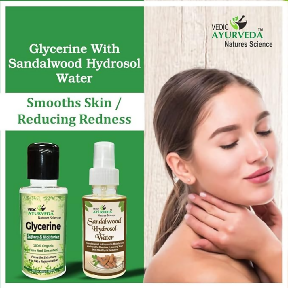 VedicAyurveda Glycerine & Sandalwood Hydrosol Water  Grab2Buy VedicAyurveda Grab2Buy