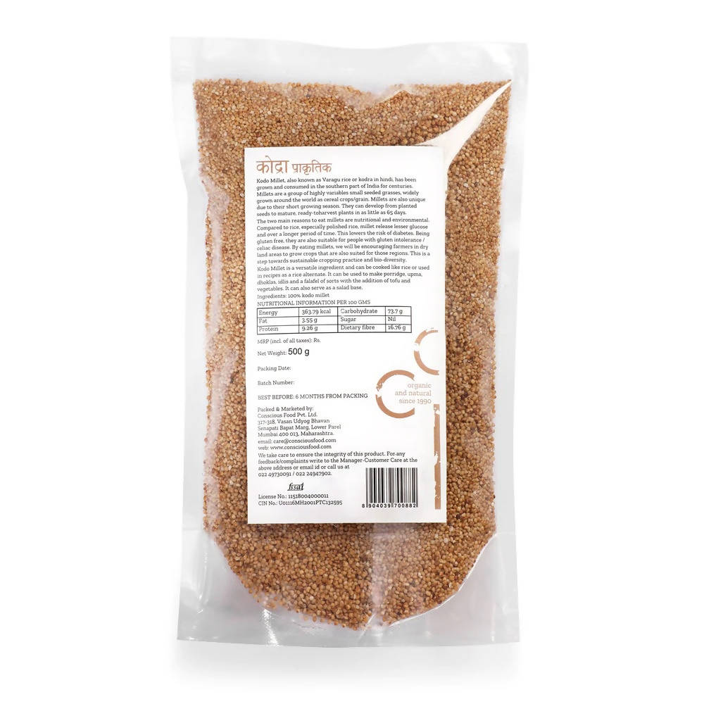 Conscious Food Natural Kodo Millets 