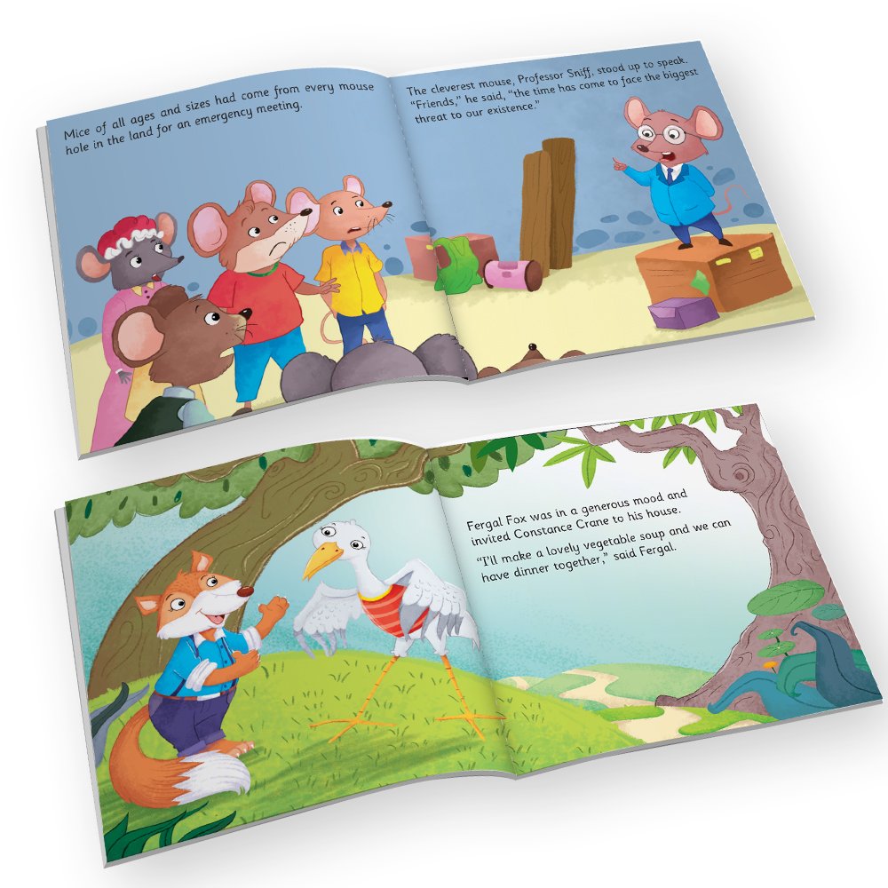 Jolly Kids Aesop's Fables Stories Books Set of 12 for Kids Ages 3-6 Years| Bedtime Moral Stories 