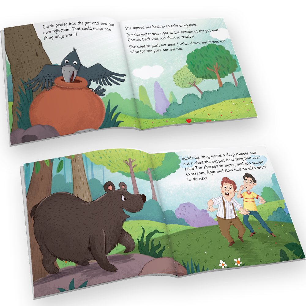 Jolly Kids Aesop's Fables Stories Books Set of 12 for Kids Ages 3-6 Years| Bedtime Moral Stories 