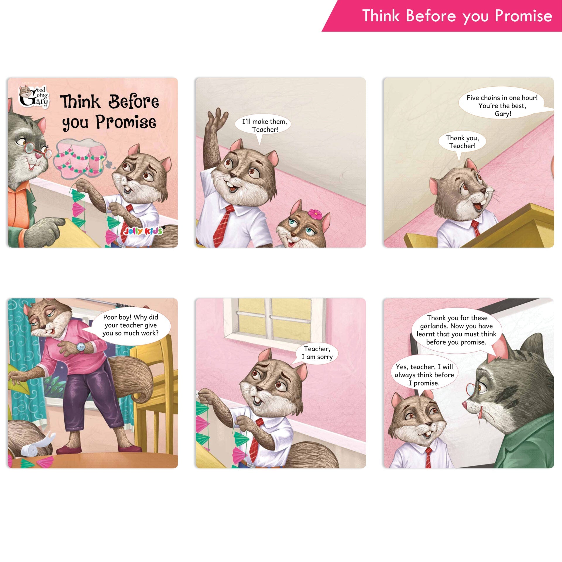 Jolly Kids Good Going Gary Character Building English Short Story Books (Set of 10) | Motivational Story Books for Kids
