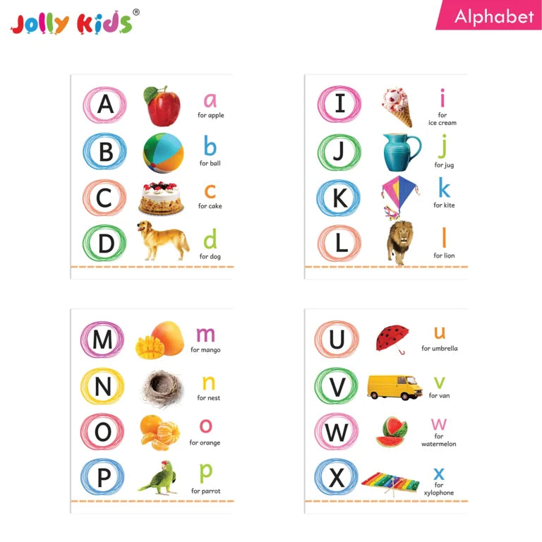 Jolly Kids My Big Board Books Set of 8 for Toddlers Ages 0-3 Years| Picture Learning Books 