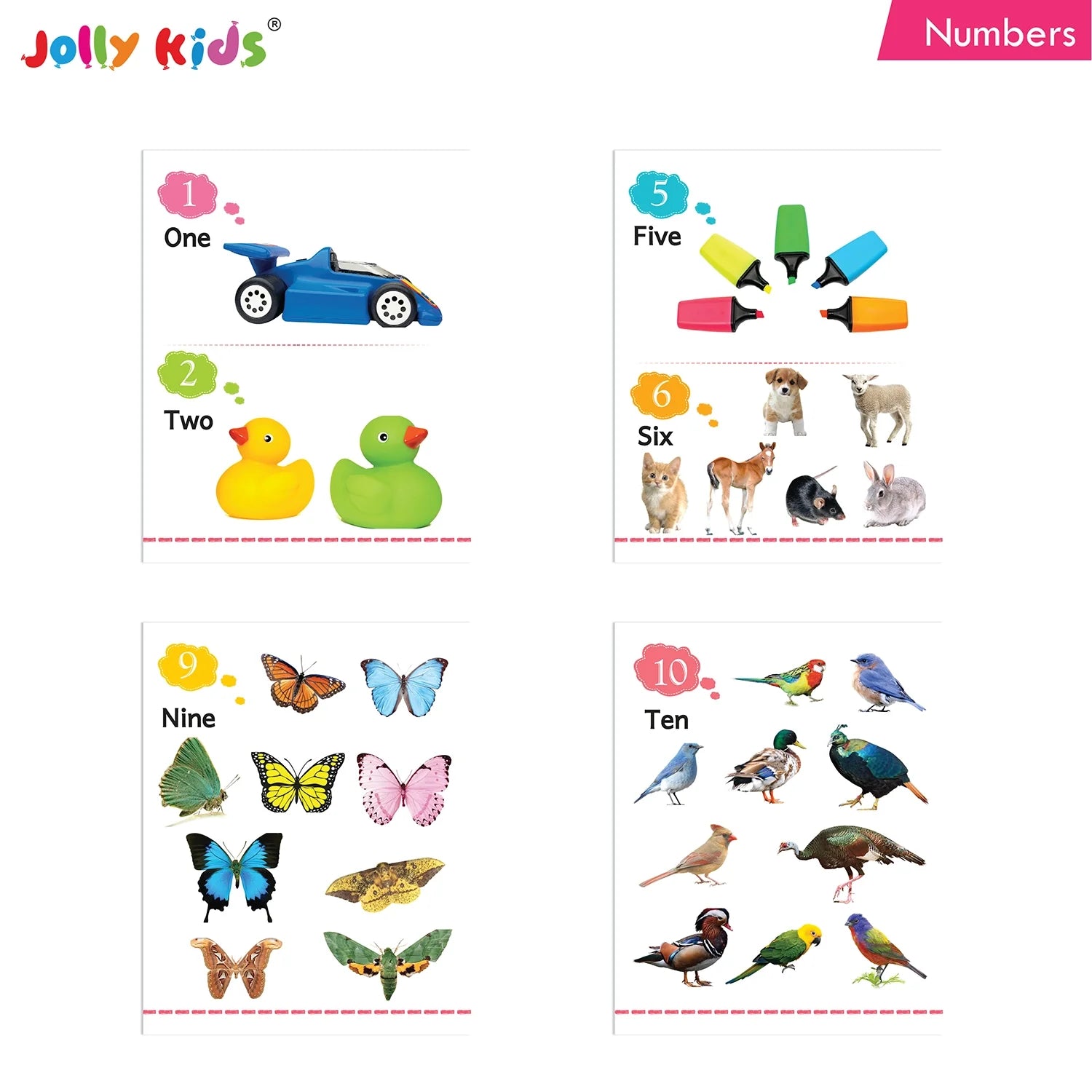 Jolly Kids My Big Board Books Set of 8 for Toddlers Ages 0-3 Years| Picture Learning Books 