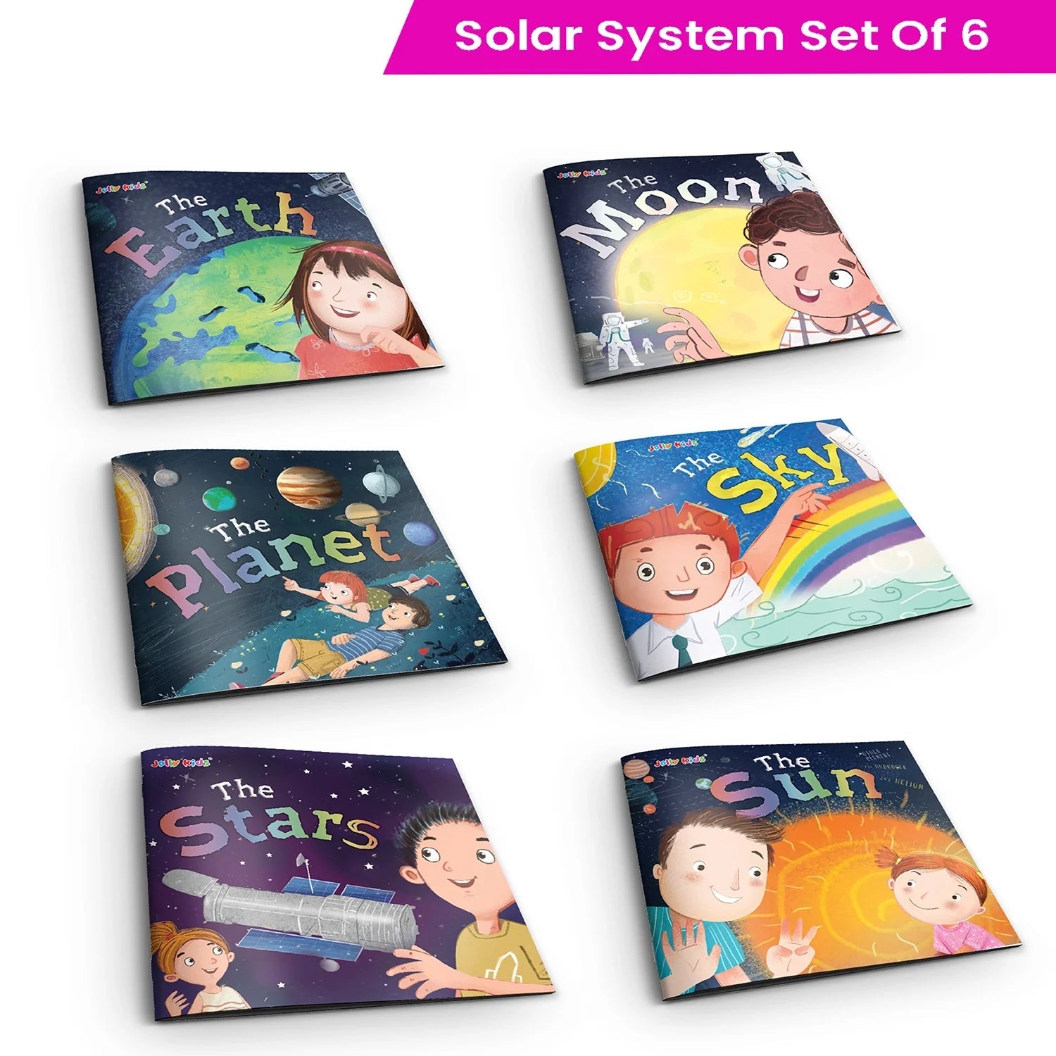 Jolly Kids The Solar System Books Set of 6| Part of: Knowledge Encyclopedia For Children Ages 4-10 Years 