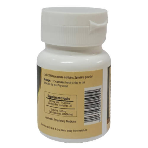 Deep Ayurveda Spirulina 500mg Veg Capsules - Grab2buy