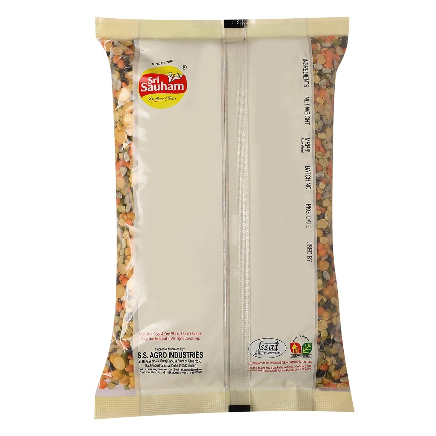 Sri Sauham Premium Mix Unpolished Dal
