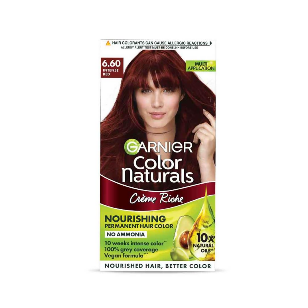 Garnier Color Naturals Creme Riche Hair Color - Shade 6.60 Intense Red 
