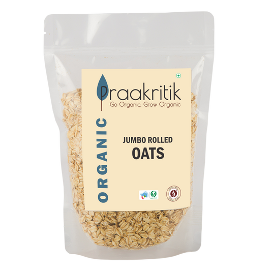 Prakritik Organic Jumbo Rolled Oats - Grab2buy