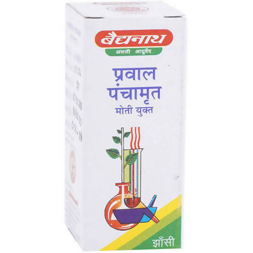 Baidyanath Jhansi Prawal Panchamrit Tablets (Moti Yukta) 
