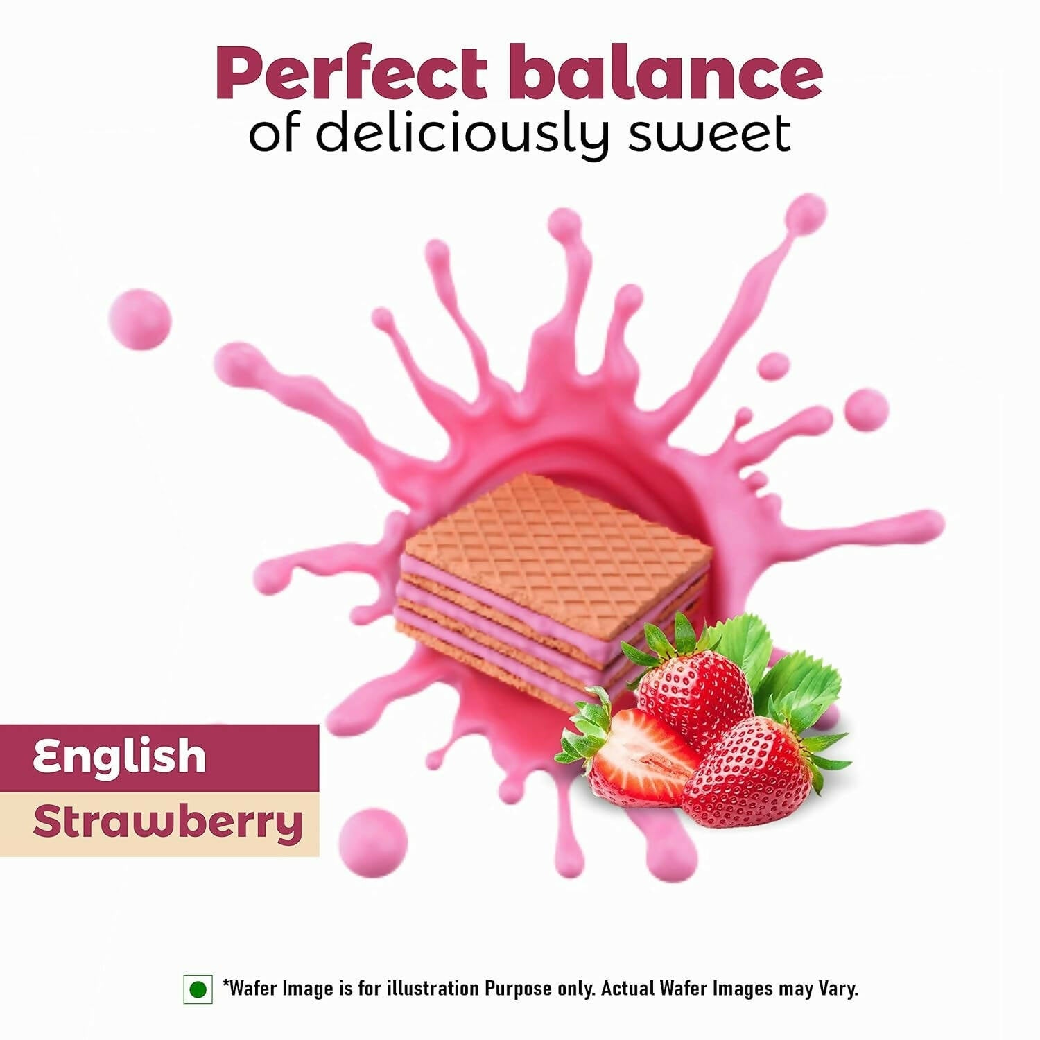 Unibic Qubz Wafer Biscuits Strawberry Flavour - Grab2buy