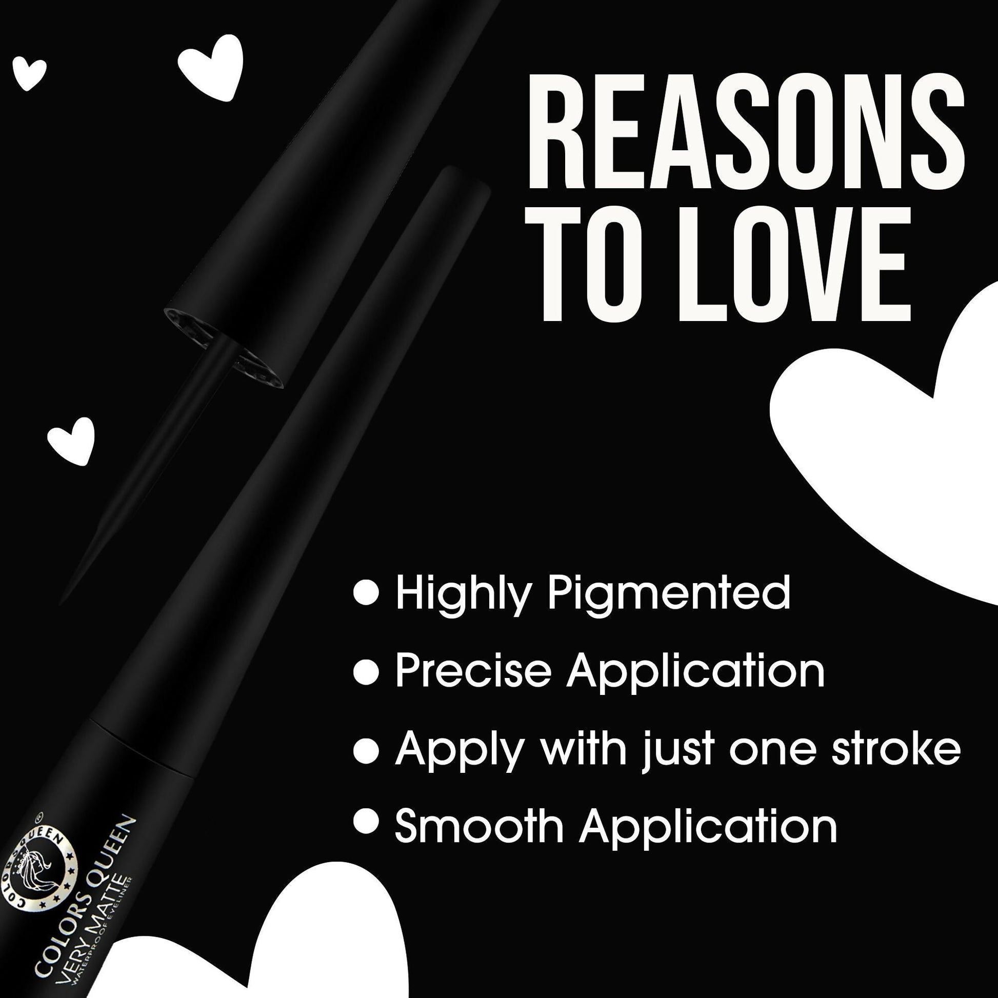 Colors Queen Very Matte Waterproof Eyeliner 