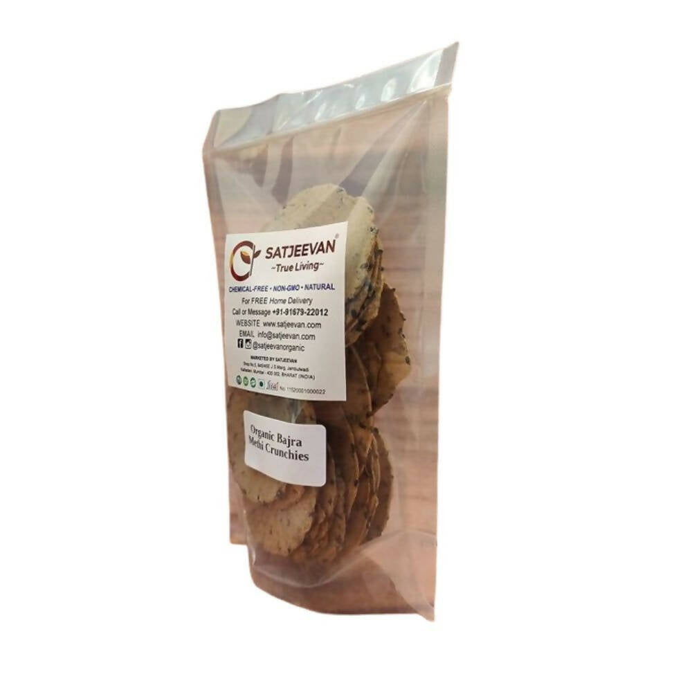 Satjeevan Organic Bajra Methi Crunchies  Grab2Buy Satjeevan Grab2Buy