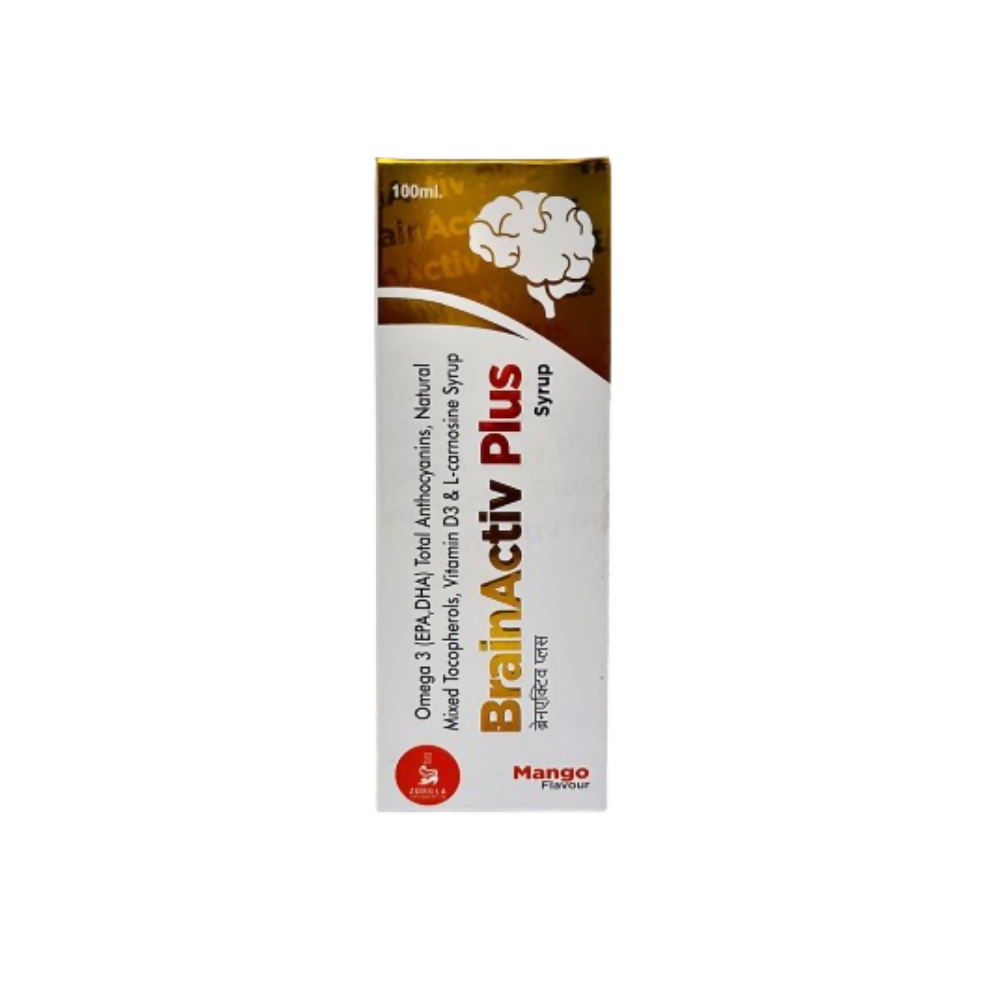 Zorilla Life Science BrainActiv I Plus Syrup I Omega 3 (EPA,DHA) 