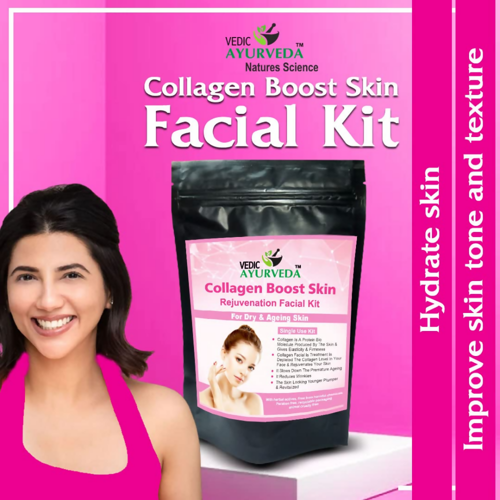 VedicAyurveda Organic Collagen+Vitamin A Facial kit  Grab2Buy VedicAyurveda Grab2Buy