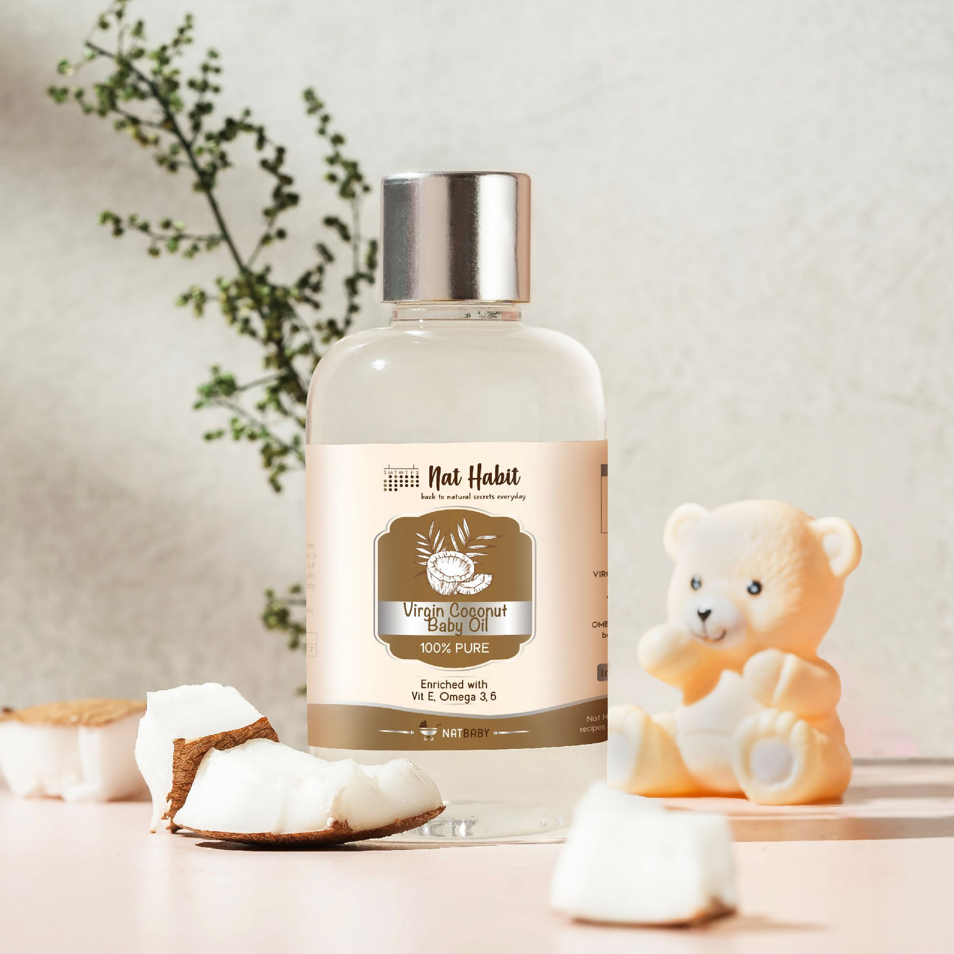 Nat Habit Pure Virgin Coconut Baby Oil 