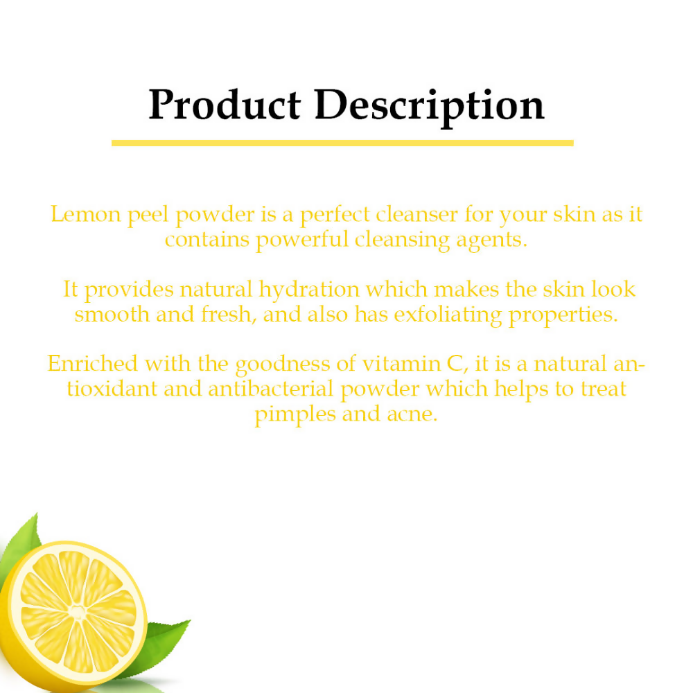 Wild Organic Lemon Peel Powder 
