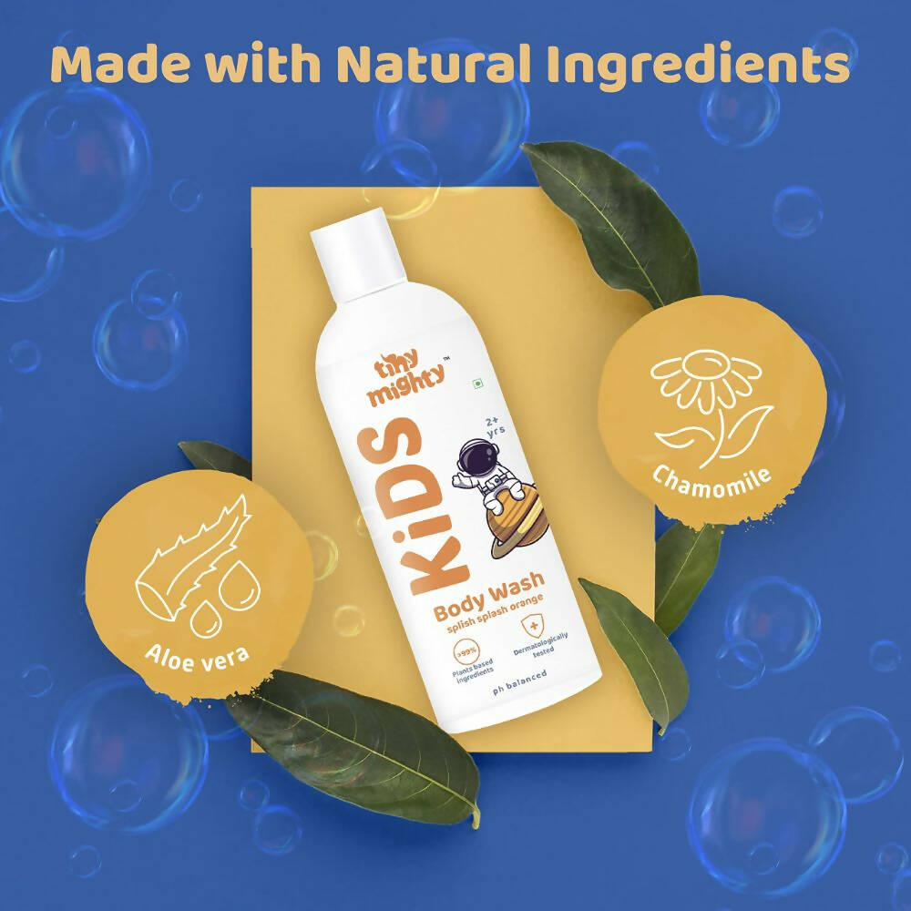 Tiny Mighty Plant Based And Natural Kids Shampoo, Body Lotion, Body Wash & Hair Oil Combo  Grab2Buy Tiny Mighty Grab2Buy