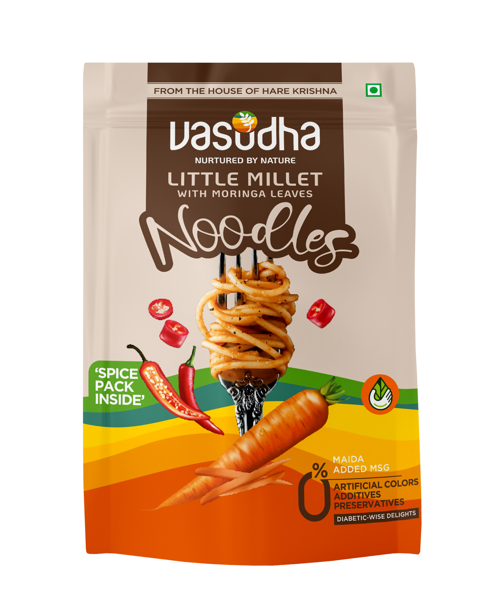 Vasudha Nurtured By Nature Moringa Little Millet Noodles 