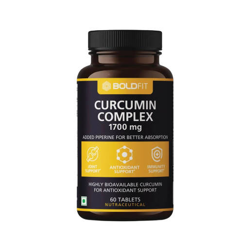 Boldfit Curcumin Complex 1700mg Tablets 