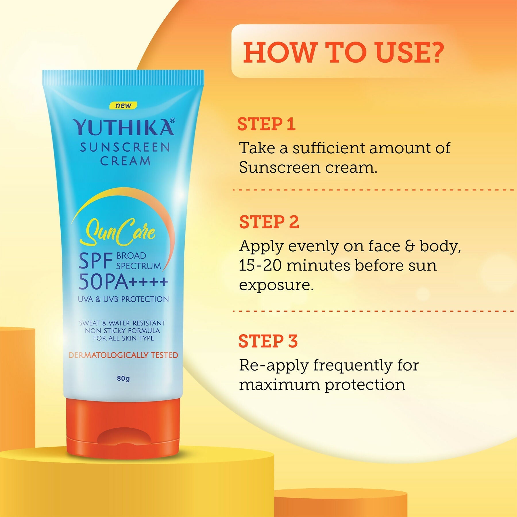 Yuthika Sunscreen Lotion SPF 50 PA+++  Grab2Buy Yuthika Grab2Buy