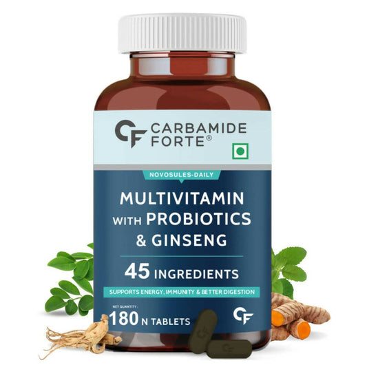 Carbamide Forte Multivitamin Tablets for Men & Women with Probiotics & Ginseng 