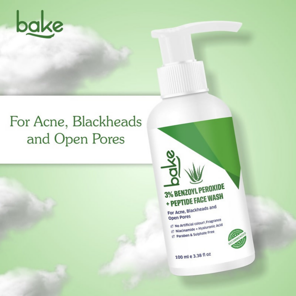 Bake 3% Benzoyl Peroxide Face Wash with Peptides  Grab2Buy Bake Grab2Buy
