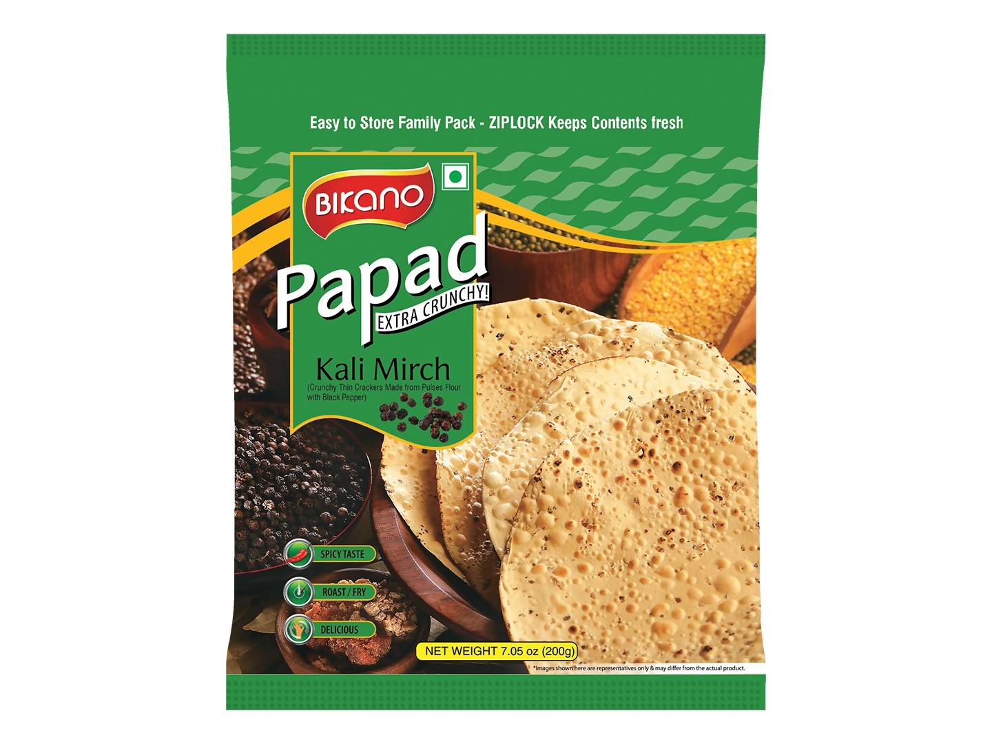 Bikano Kali Mirch Papad