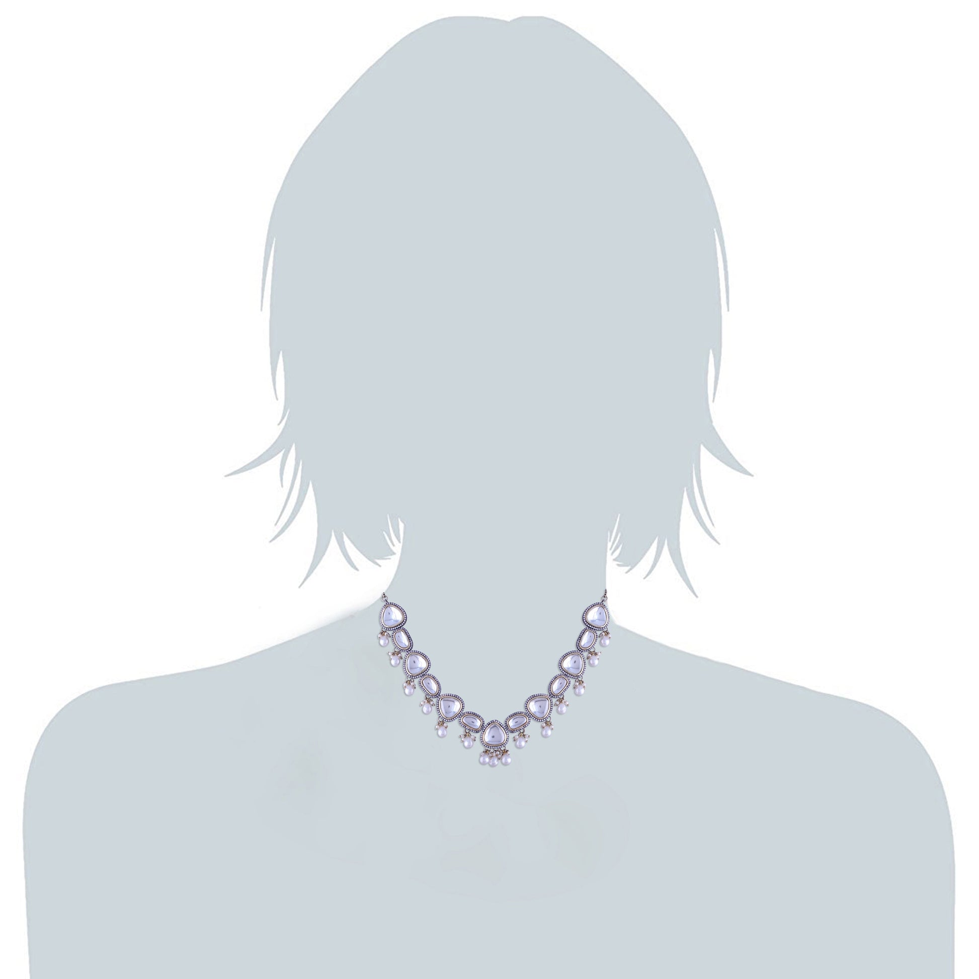 GUDIYA POLKI KUNDAN NECKPIECE - Wahe Jewels Noz2Toz