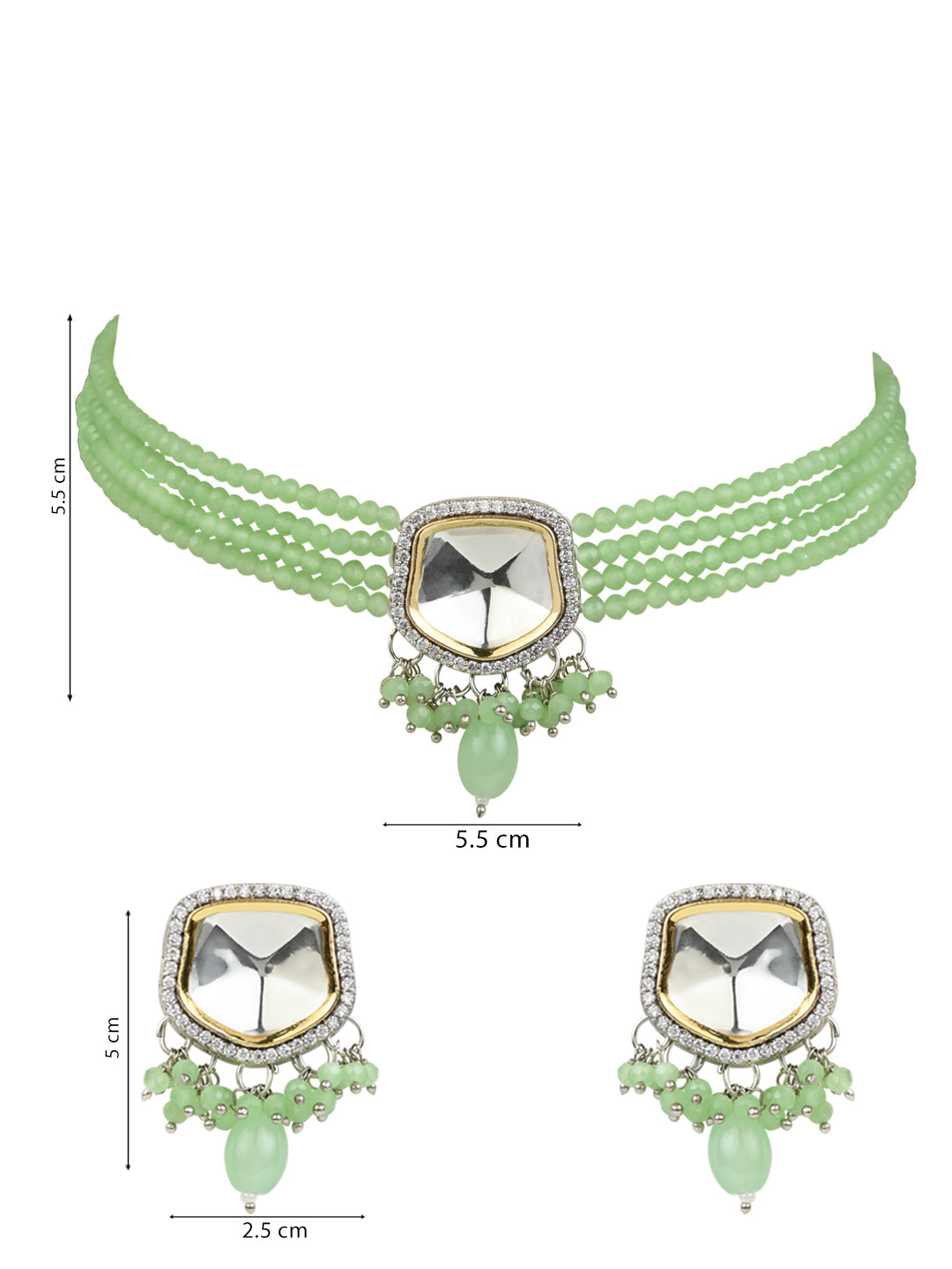 Ria Mint Choker - Wahe Jewels Noz2Toz