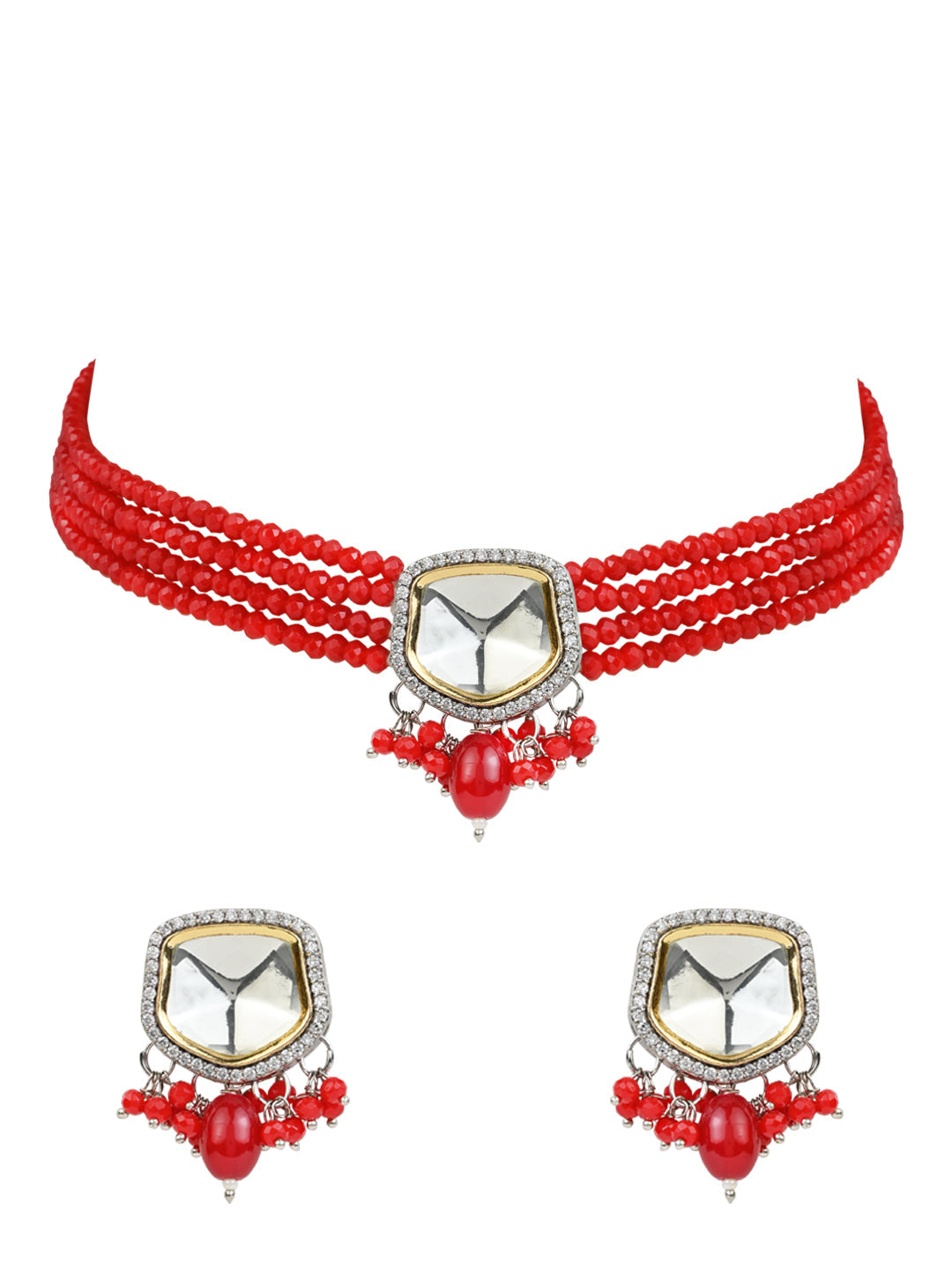 Ria Red Choker - Wahe Jewels Noz2Toz