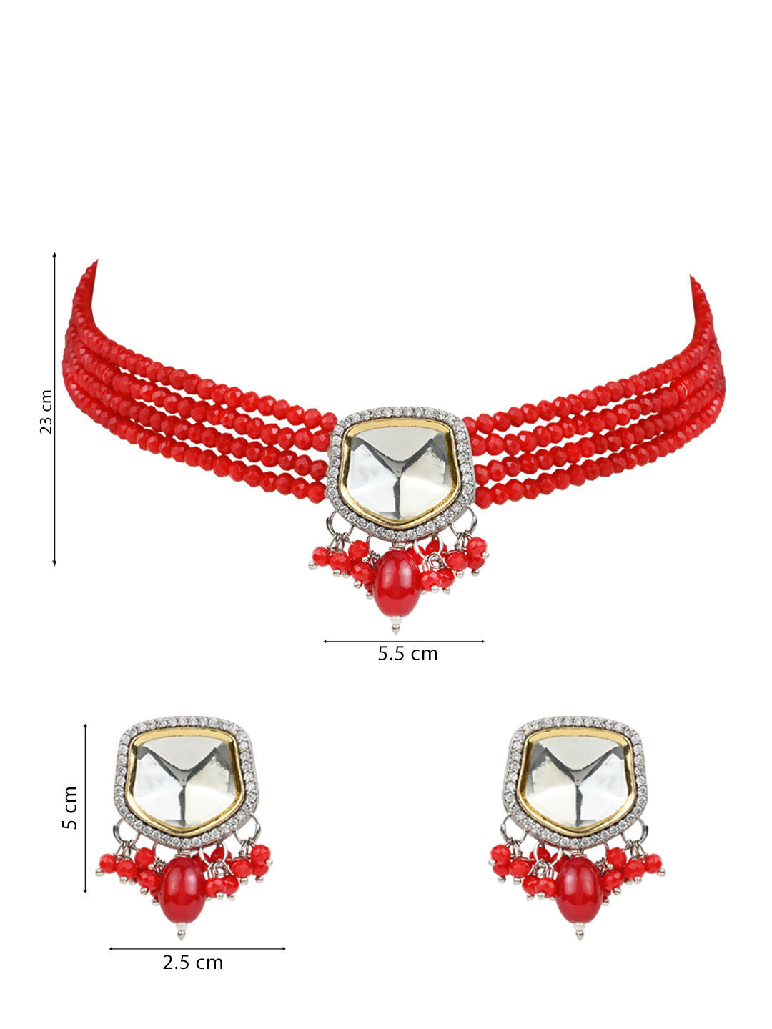 Ria Red Choker - Wahe Jewels Noz2Toz